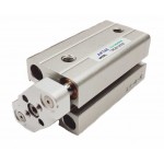 Cilindru pneumatic compact antirotatie dubla actionare seria ACQ cu magnet Ø20 Cursa 25 mm - 20x25
